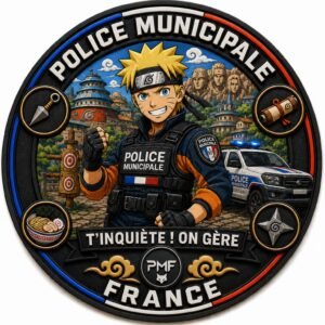 Écusson PVC 3D Police Municipale – Ninja blond