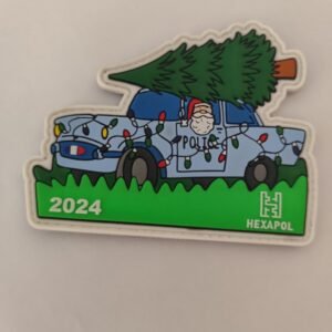 Écusson Noël Police – 2024 – PVC