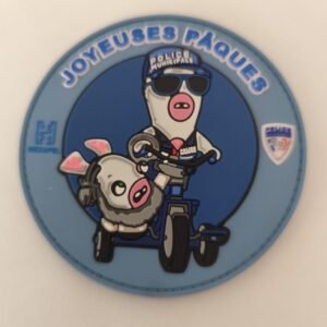 Écusson Joyeuses Pâques – Police Municipale – PVC