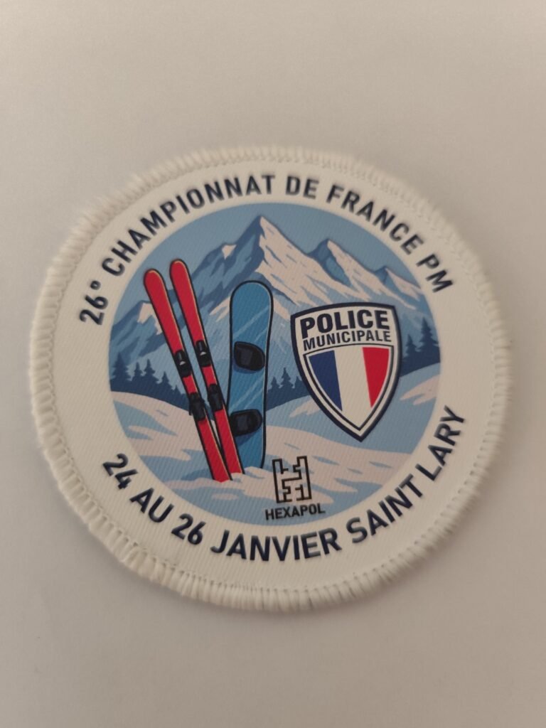 Écusson 26e Championnat de France PM – Saint-Lary – 24 au 26 janvier – PVC