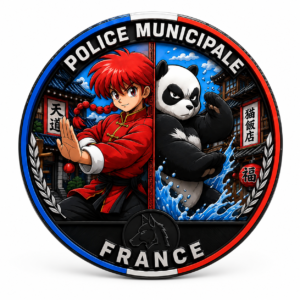 Écusson PVC 3D Police Municipale – Duo Arts Martiaux