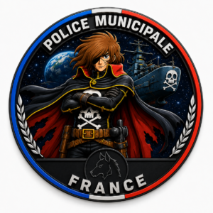 Écusson PVC 3D Police Municipale – Corsaire de l’Espace