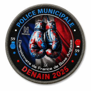 Écusson Championnats de France de boxe anglaise – Denain 2025 – PVC UV