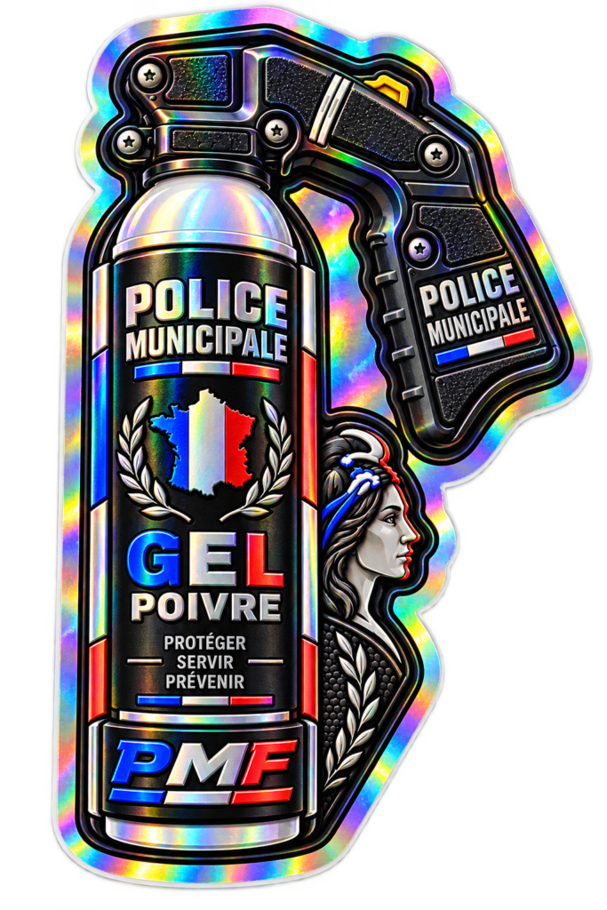 Sticker holographique PMF – B8