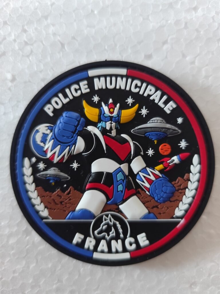Écusson PVC 3D Police Municipale – Robot Géant Collector