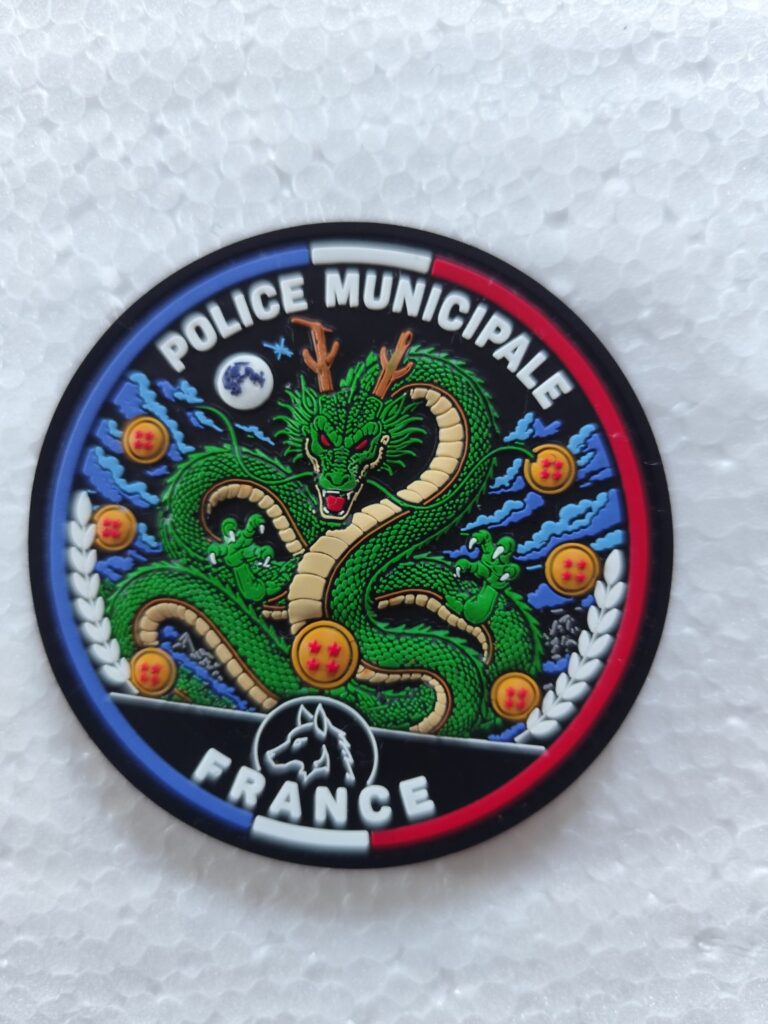 Écusson PVC 3D Police Municipale – Dragon Mystique