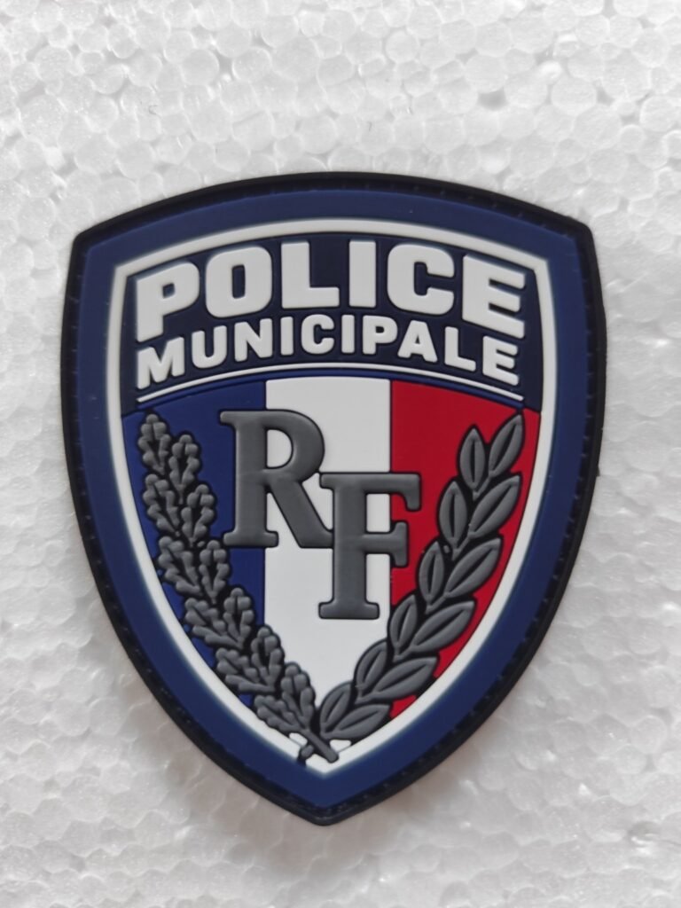 Écusson PVC 3D Police Municipale – RF Tricolore