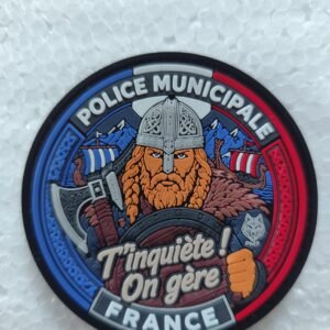 Écusson PVC 3D Police Municipale – Viking Gardien