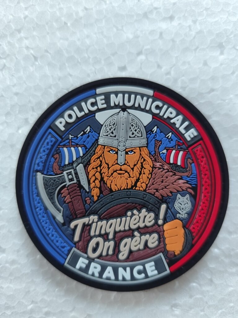 Écusson PVC 3D Police Municipale – Viking Gardien