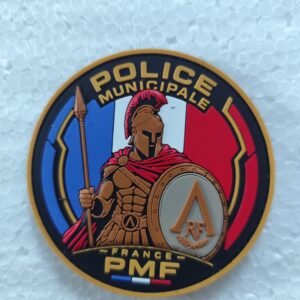 Écusson PVC 3D Police Municipale France – Spartiate