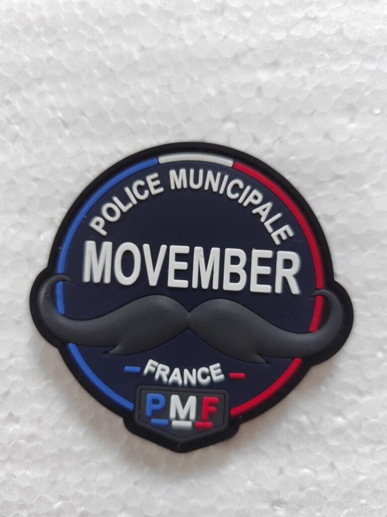 Écusson PVC 3D Police Municipale France – Movember