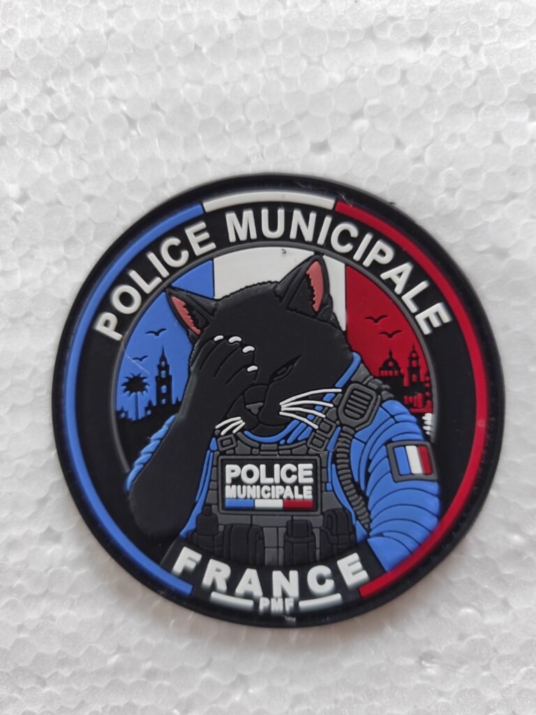 Écusson PVC 3D Police Municipale France – Chat PM