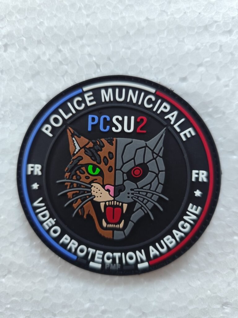 Écusson PVC 3D – PCSU2 Vidéo Protection Aubagne | Police Municipale