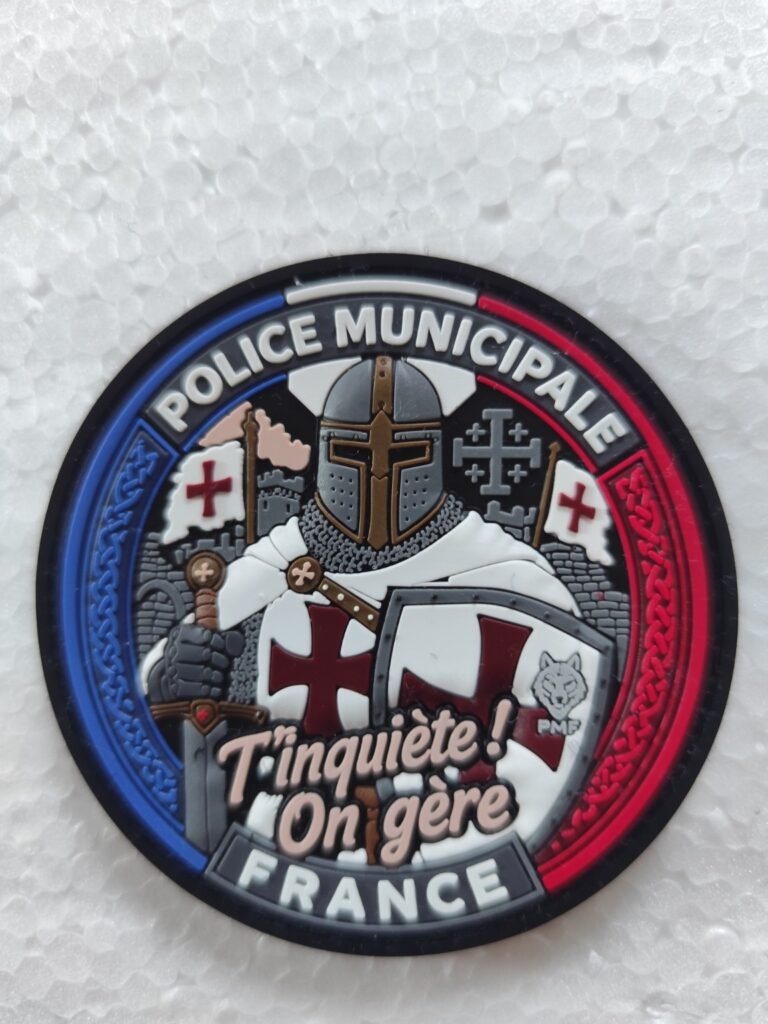 Écusson PVC 3D Police Municipale – Chevalier Templier