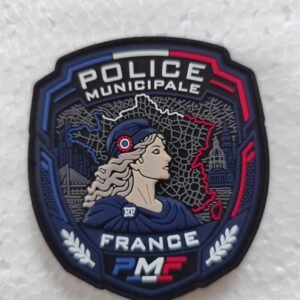 Écusson PVC 3D Police Municipale France – France Premium
