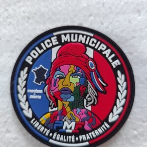 Écusson PVC 3D Police Municipale France – Marianne Street Art