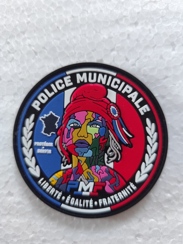 Écusson PVC 3D Police Municipale France – Marianne Street Art